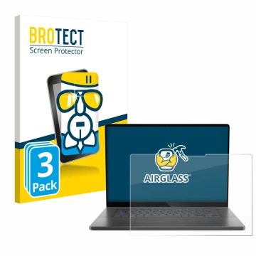 Parte frontale di una confezione del prodotto con il logo del marchio BROTECT. Accanto è raffigurato il dispositivo ASUS ROG Z