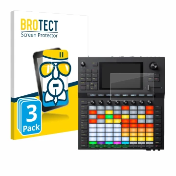 Parte frontale di una confezione del prodotto con il logo del marchio BROTECT. Accanto è raffigurato il dispositivo Akai Force