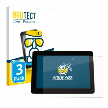 Parte frontale di una confezione del prodotto con il logo del marchio BROTECT. Accanto è raffigurato il dispositivo Trimble XC