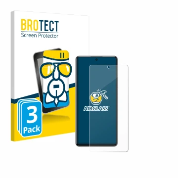 Parte frontale di una confezione del prodotto con il logo del marchio BROTECT. Accanto è raffigurato il dispositivo Xiaomi 11T