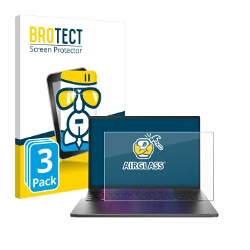 Parte frontale di una confezione del prodotto con il logo del marchio BROTECT. Accanto è raffigurato il dispositivo Acer Swift