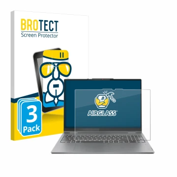 Parte frontale di una confezione del prodotto con il logo del marchio BROTECT. Accanto è raffigurato il dispositivo Lenovo Ide