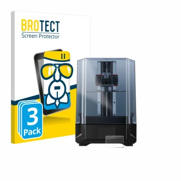 Parte frontale di una confezione del prodotto con il logo del marchio BROTECT. Accanto è raffigurato il dispositivo Anycubic P