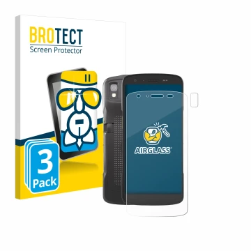 Parte frontale di una confezione del prodotto con il logo del marchio BROTECT. Accanto è raffigurato il dispositivo Zebra TC22