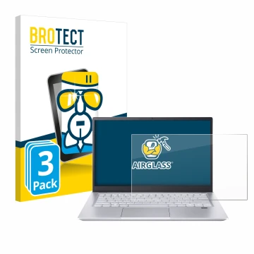 Parte frontale di una confezione del prodotto con il logo del marchio BROTECT. Accanto è raffigurato il dispositivo Acer Swift