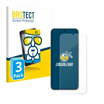 Parte frontale di una confezione del prodotto con il logo del marchio BROTECT. Accanto è raffigurato il dispositivo Huawei Pur