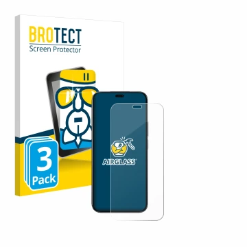 Parte frontale di una confezione del prodotto con il logo del marchio BROTECT. Accanto è raffigurato il dispositivo Honor 200 