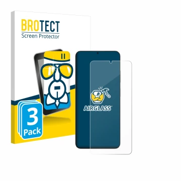 Parte frontale di una confezione del prodotto con il logo del marchio BROTECT. Accanto è raffigurato il dispositivo Blackview 