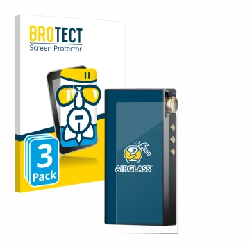 Parte frontale di una confezione del prodotto con il logo del marchio BROTECT. Accanto è raffigurato il dispositivo Cayin N3-U
