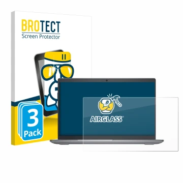 Parte frontale di una confezione del prodotto con il logo del marchio BROTECT. Accanto è raffigurato il dispositivo Dell Latit