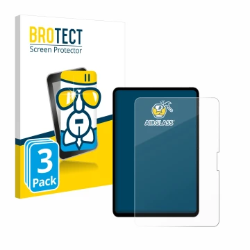 Parte frontale di una confezione del prodotto con il logo del marchio BROTECT. Accanto è raffigurato il dispositivo Apple iPad