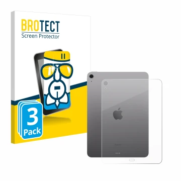 Parte frontale di una confezione del prodotto con il logo del marchio BROTECT. Accanto è raffigurato il dispositivo Apple iPad