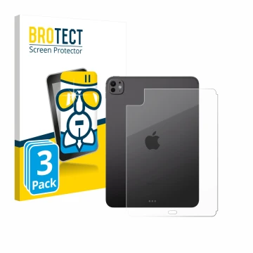Parte frontale di una confezione del prodotto con il logo del marchio BROTECT. Accanto è raffigurato il dispositivo Apple iPad