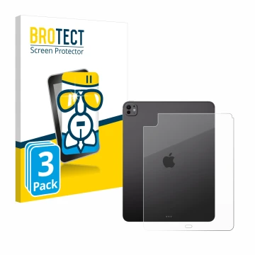 Parte frontale di una confezione del prodotto con il logo del marchio BROTECT. Accanto è raffigurato il dispositivo Apple iPad