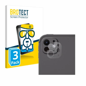 Parte frontale di una confezione del prodotto con il logo del marchio BROTECT. Accanto è raffigurato il dispositivo Apple iPad