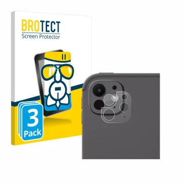 Parte frontale di una confezione del prodotto con il logo del marchio BROTECT. Accanto è raffigurato il dispositivo Apple iPad