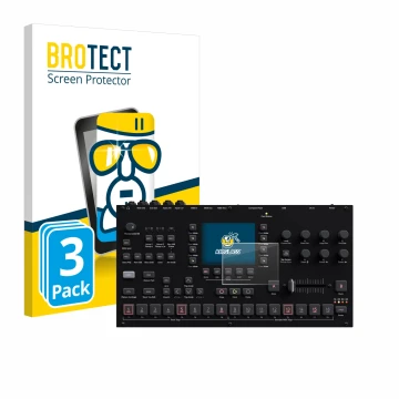 Parte frontale di una confezione del prodotto con il logo del marchio BROTECT. Accanto è raffigurato il dispositivo Elektron O