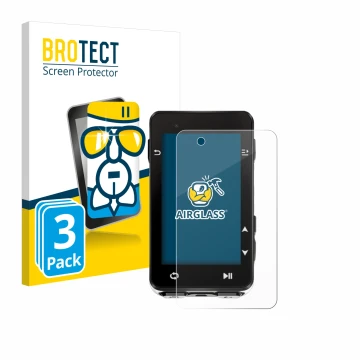 Parte frontale di una confezione del prodotto con il logo del marchio BROTECT. Accanto è raffigurato il dispositivo iGPSPORT i