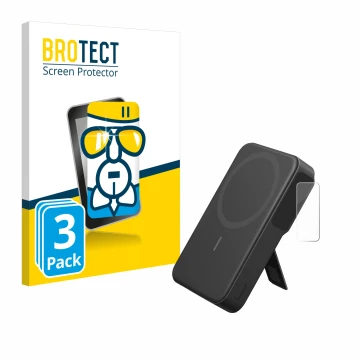 Parte frontale di una confezione del prodotto con il logo del marchio BROTECT. Accanto è raffigurato il dispositivo Anker MagG