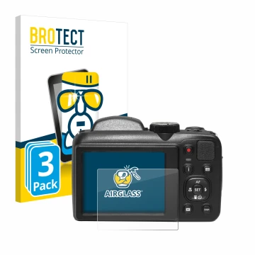 Parte frontale di una confezione del prodotto con il logo del marchio BROTECT. Accanto è raffigurato il dispositivo Kodak Pixp