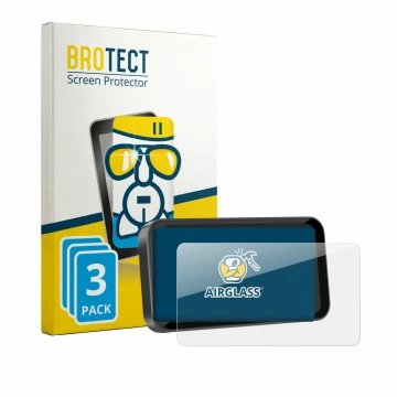 Parte frontale di una confezione del prodotto con il logo del marchio BROTECT. Accanto è raffigurato il dispositivo Carpuride 