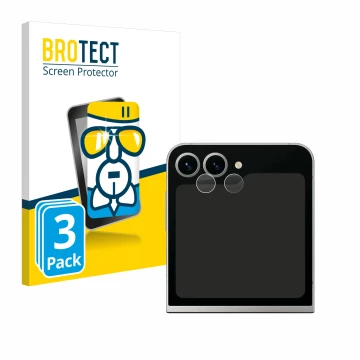 Parte frontale di una confezione del prodotto con il logo del marchio BROTECT. Accanto è raffigurato il dispositivo Samsung Ga