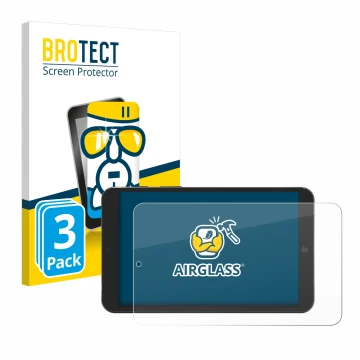 Parte frontale di una confezione del prodotto con il logo del marchio BROTECT. Accanto è raffigurato il dispositivo Mediacom S