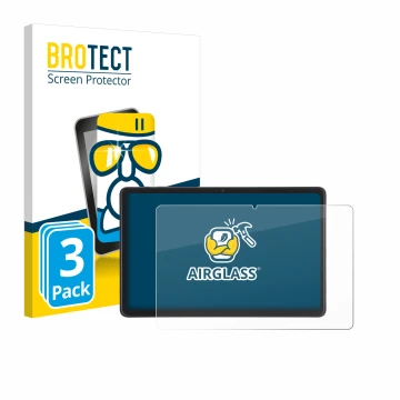 Parte frontale di una confezione del prodotto con il logo del marchio BROTECT. Accanto è raffigurato il dispositivo Acepad A17