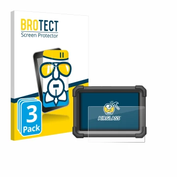 Parte frontale di una confezione del prodotto con il logo del marchio BROTECT. Accanto è raffigurato il dispositivo Launch X-4