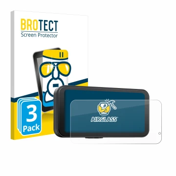 Parte frontale di una confezione del prodotto con il logo del marchio BROTECT. Accanto è raffigurato il dispositivo Volam JM5A