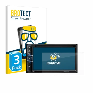 Parte frontale di una confezione del prodotto con il logo del marchio BROTECT. Accanto è raffigurato il dispositivo Alpine INE