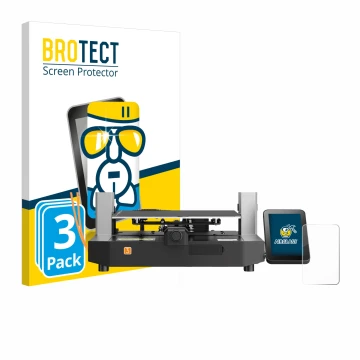 Parte frontale di una confezione del prodotto con il logo del marchio BROTECT. Accanto è raffigurato il dispositivo Anycubic K