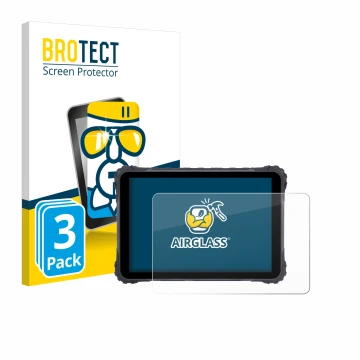 Parte frontale di una confezione del prodotto con il logo del marchio BROTECT. Accanto è raffigurato il dispositivo Topicon MD