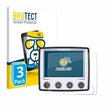 Parte frontale di una confezione del prodotto con il logo del marchio BROTECT. Accanto è raffigurato il dispositivo Skytraxx 5