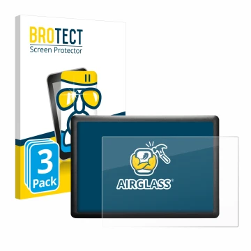 Parte frontale di una confezione del prodotto con il logo del marchio BROTECT. Accanto è raffigurato il dispositivo Wacom One 