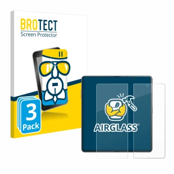 Parte frontale di una confezione del prodotto con il logo del marchio BROTECT. Accanto è raffigurato il dispositivo Honor Magi