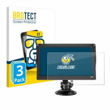 Parte frontale di una confezione del prodotto con il logo del marchio BROTECT. Accanto è raffigurato il dispositivo Xgody X10 