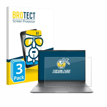 Parte frontale di una confezione del prodotto con il logo del marchio BROTECT. Accanto è raffigurato il dispositivo HP ZBook P