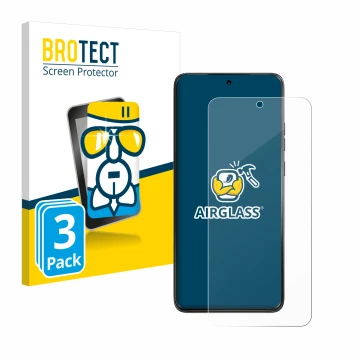 Parte frontale di una confezione del prodotto con il logo del marchio BROTECT. Accanto è raffigurato il dispositivo Motorola T