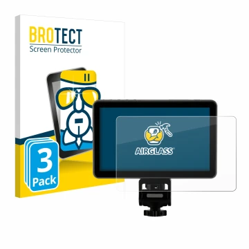 Parte frontale di una confezione del prodotto con il logo del marchio BROTECT. Accanto è raffigurato il dispositivo Rollei Vil