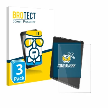 Parte frontale di una confezione del prodotto con il logo del marchio BROTECT. Accanto è raffigurato il dispositivo Yestel T15