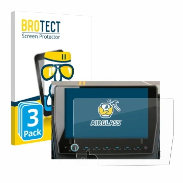Parte frontale di una confezione del prodotto con il logo del marchio BROTECT. Accanto è raffigurato il dispositivo Xzent F-28