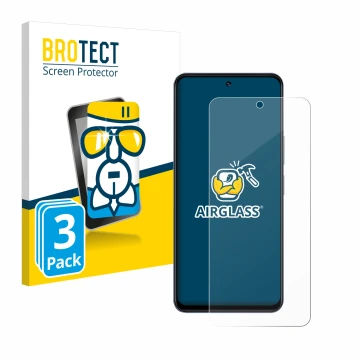 Parte frontale di una confezione del prodotto con il logo del marchio BROTECT. Accanto è raffigurato il dispositivo Vivo Y19s 
