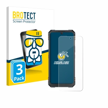 Parte frontale di una confezione del prodotto con il logo del marchio BROTECT. Accanto è raffigurato il dispositivo Cubot King