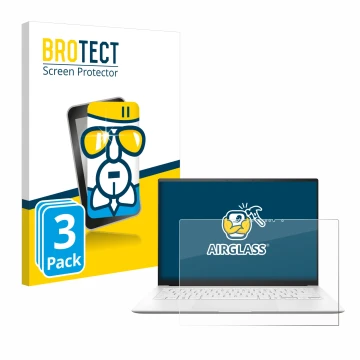 Parte frontale di una confezione del prodotto con il logo del marchio BROTECT. Accanto è raffigurato il dispositivo ASUS ZenBo