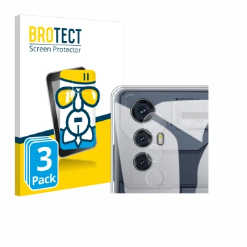 Parte frontale di una confezione del prodotto con il logo del marchio BROTECT. Accanto è raffigurato il dispositivo Cubot Max 
