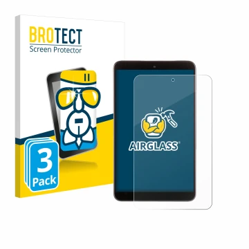 Parte frontale di una confezione del prodotto con il logo del marchio BROTECT. Accanto è raffigurato il dispositivo Nokia T10 