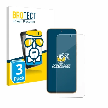 Parte frontale di una confezione del prodotto con il logo del marchio BROTECT. Accanto è raffigurato il dispositivo Motorola E