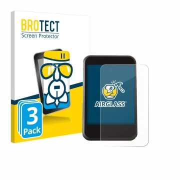 Parte frontale di una confezione del prodotto con il logo del marchio BROTECT. Accanto è raffigurato il dispositivo Freesky YL
