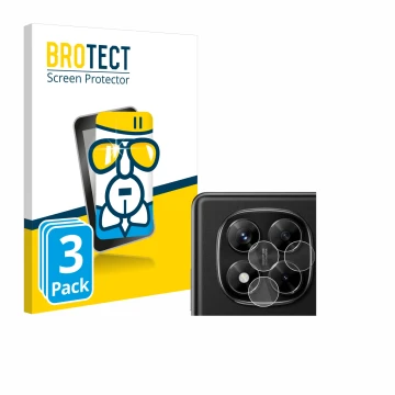 Parte frontale di una confezione del prodotto con il logo del marchio BROTECT. Accanto è raffigurato il dispositivo Xiaomi Red